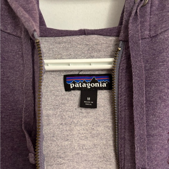 Patagonia cotton full-zip hoody, purple, size medium - Picture 3 of 5